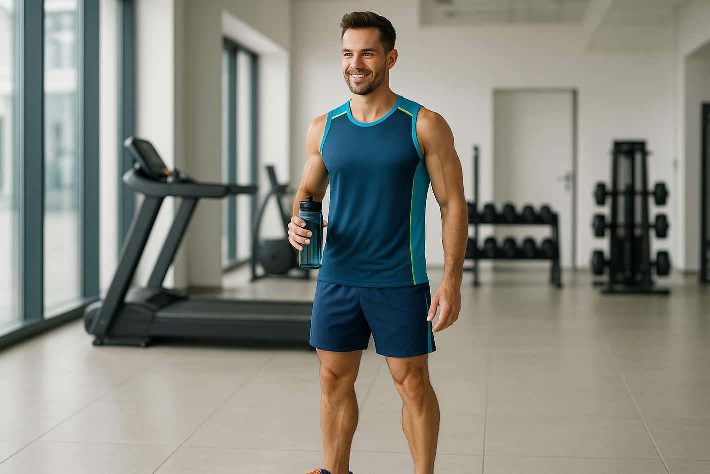 a man who is a personal in fitness gear